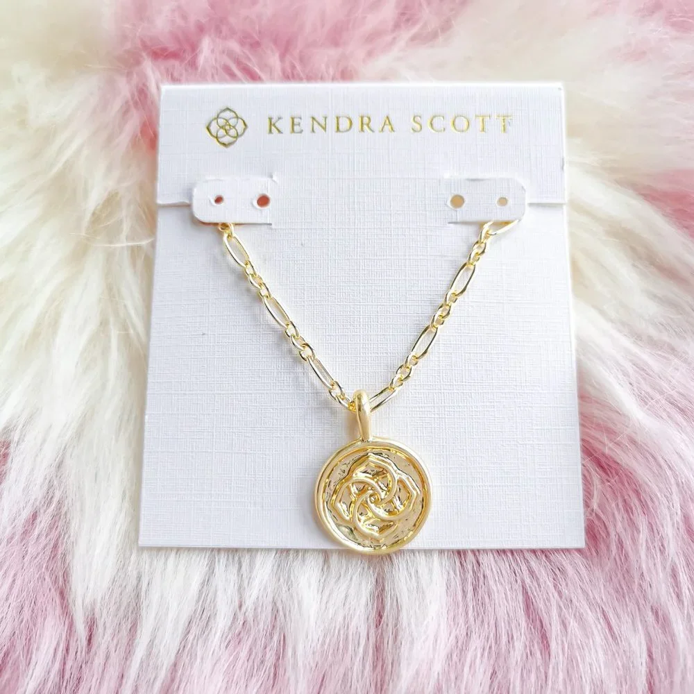 Kendra Scott Gold Dira Coin Pendant - Picture 1 of 3